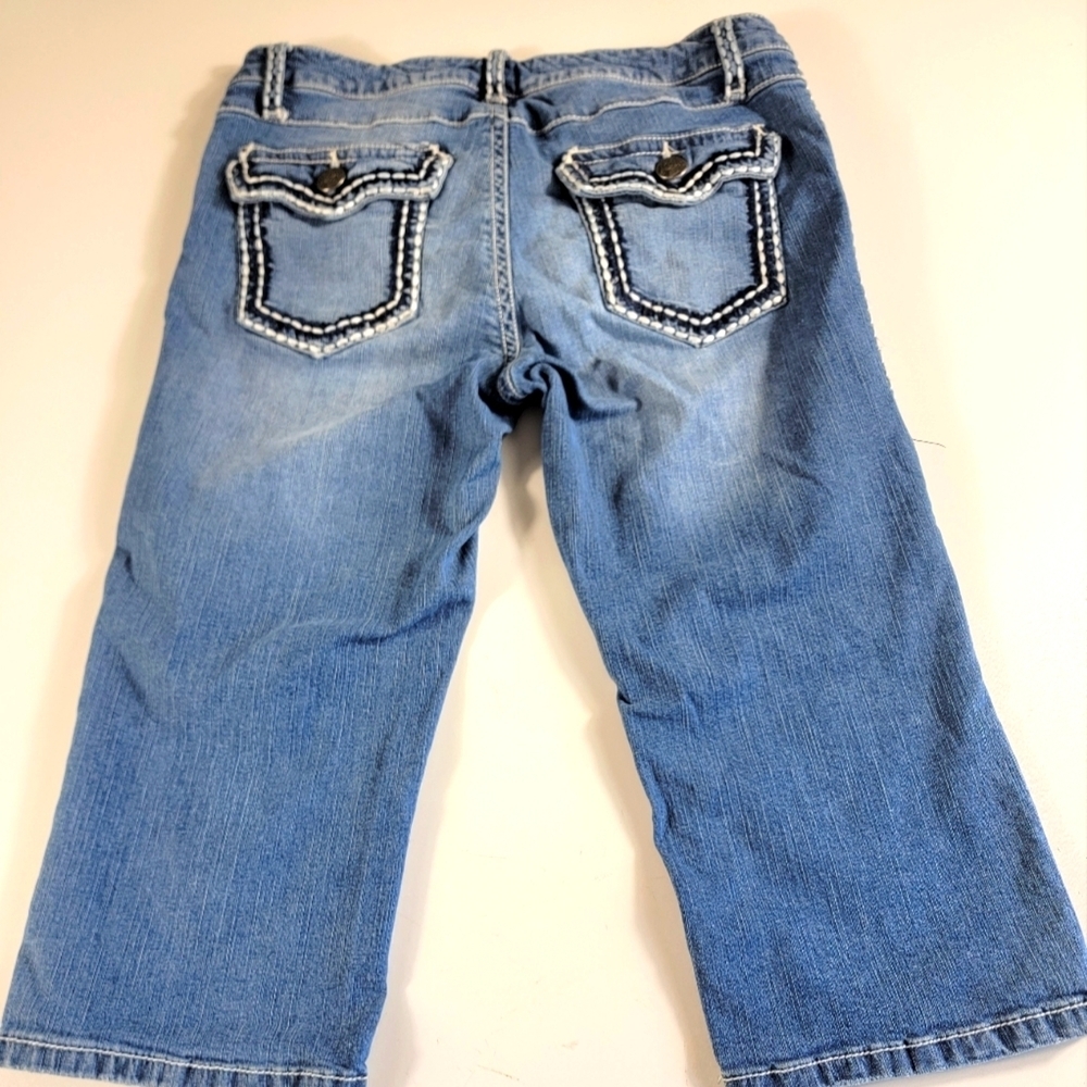 Wrangler Rock 47 Low Rise Denim Bermuda Shorts Size 7/8